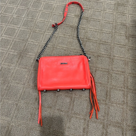 Rebecca Minkoff Mini 5 Zip Convertible Crossbody Bag in Coral - Picture 2 of 4